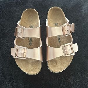 Rose gold Birkenstock girls sz 33